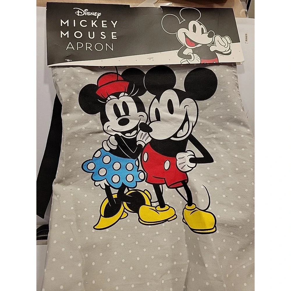 Mickey and Minnie‎ Mouse Apron  cotton, Disney original .